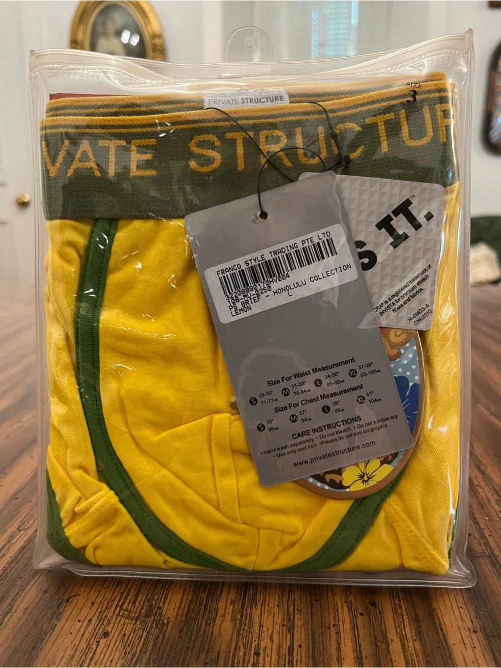 Private Structure Yellow & Green Briefs